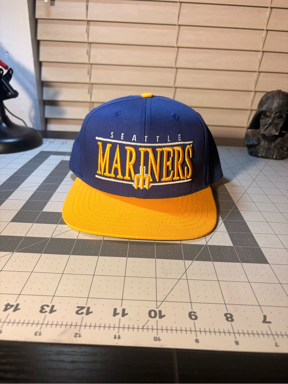 Vintage Seattle Mariners American Needle  Blue and Yellow Snapback Hat